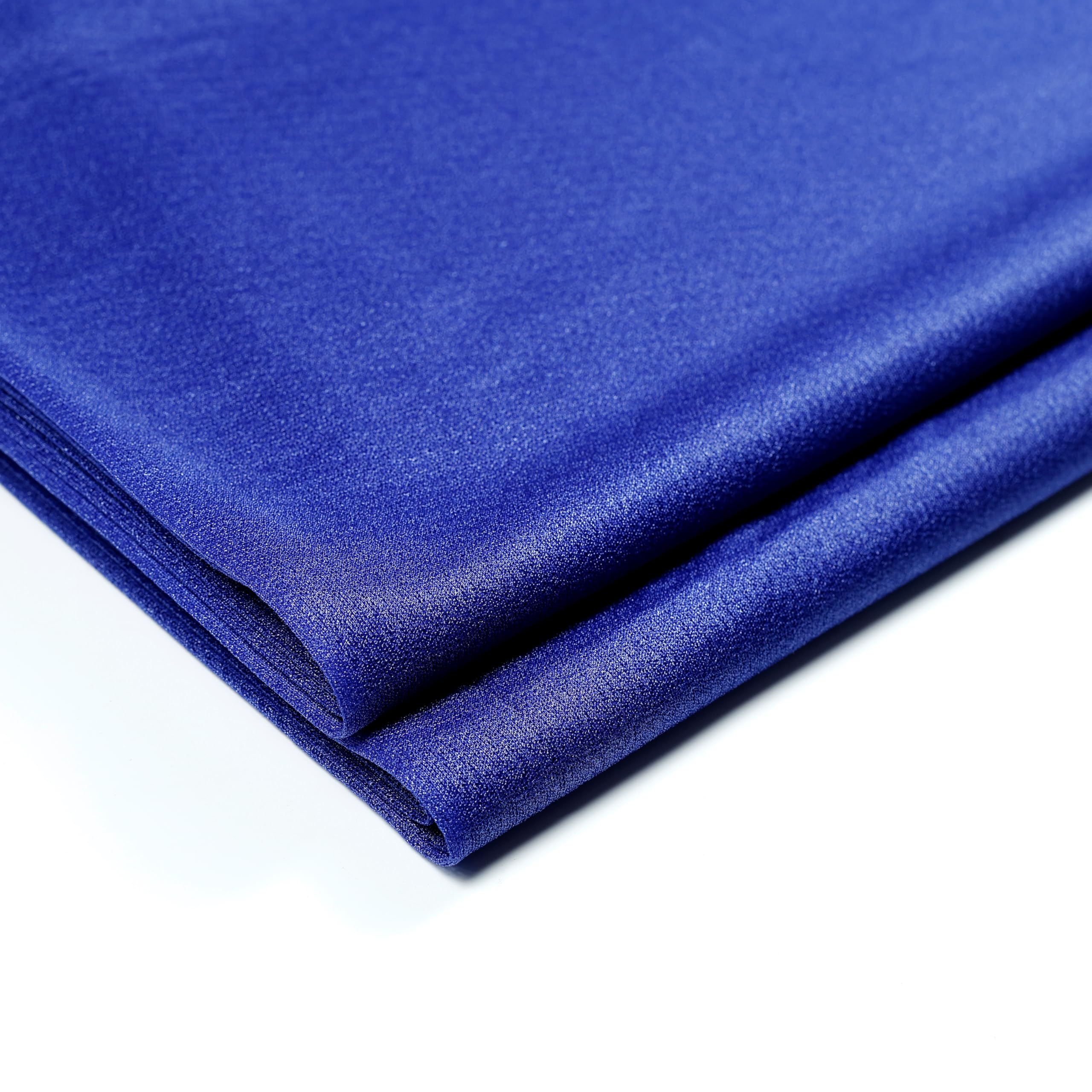 MDS Camino de mesa de gasa de 12 x 108 pulgadas para bodas, decoración para fiestas de cumpleaños, banquetes, graduaciones, compromisos, caminos de mesa rectangular, paquete de 10 unidades, azul rey