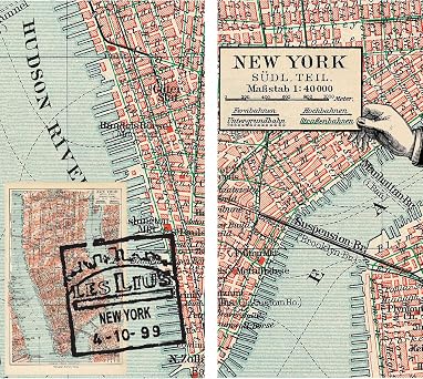 HomArt Large Decorative Map New York Matches