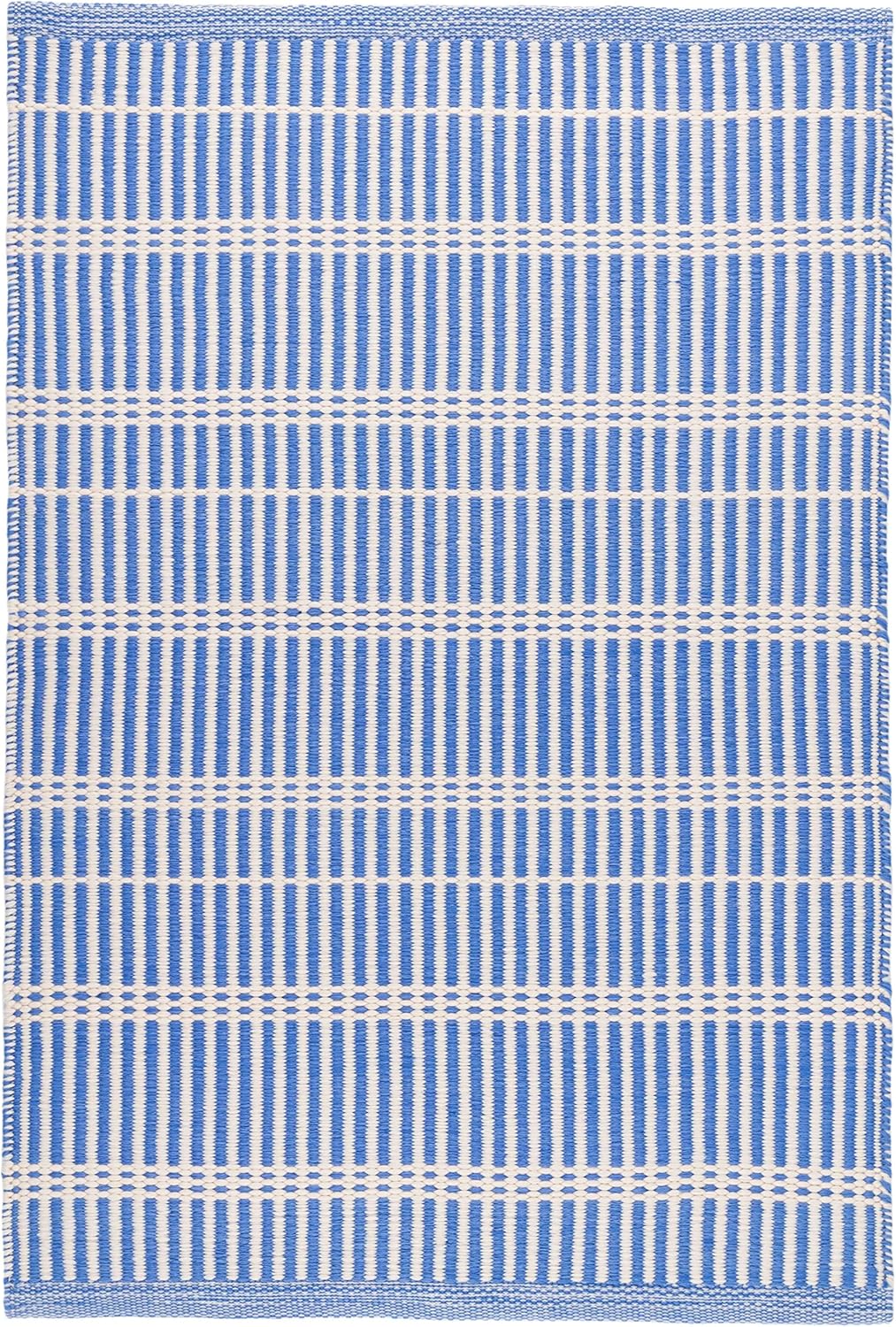 Dash and Albert Marlo French Blue Handwoven Indoor/Outdoor