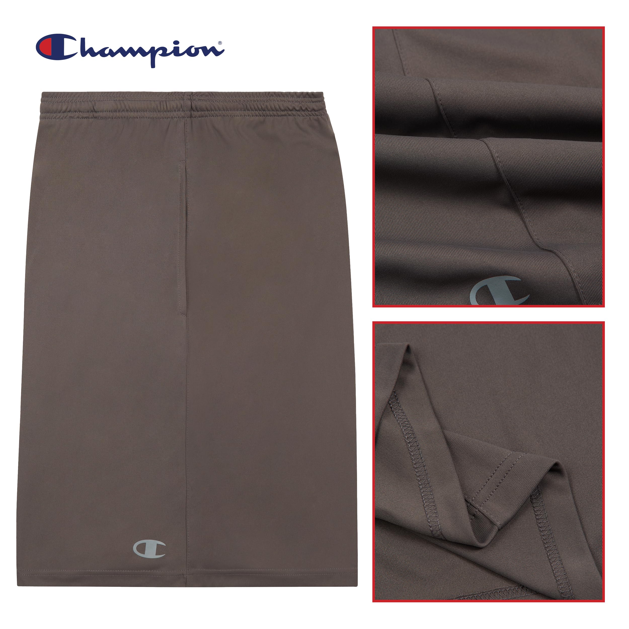 Champion Shorts, Big and Tall Shorts for Men, Classic Mesh Mens Shorts