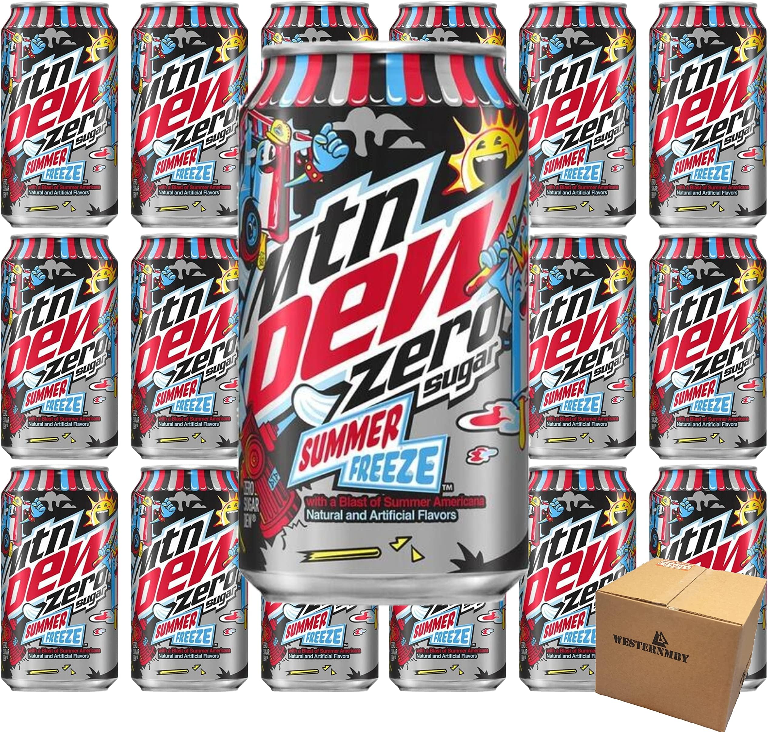 18 Cans Mountain Dew (Zero Summer Freeze)