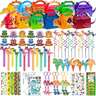 320PCS Dinosaur Birthday Party Decorations Favors Supplies, Dino Goodie Bags Fillers Stuffers for Kids Birthday Gifts