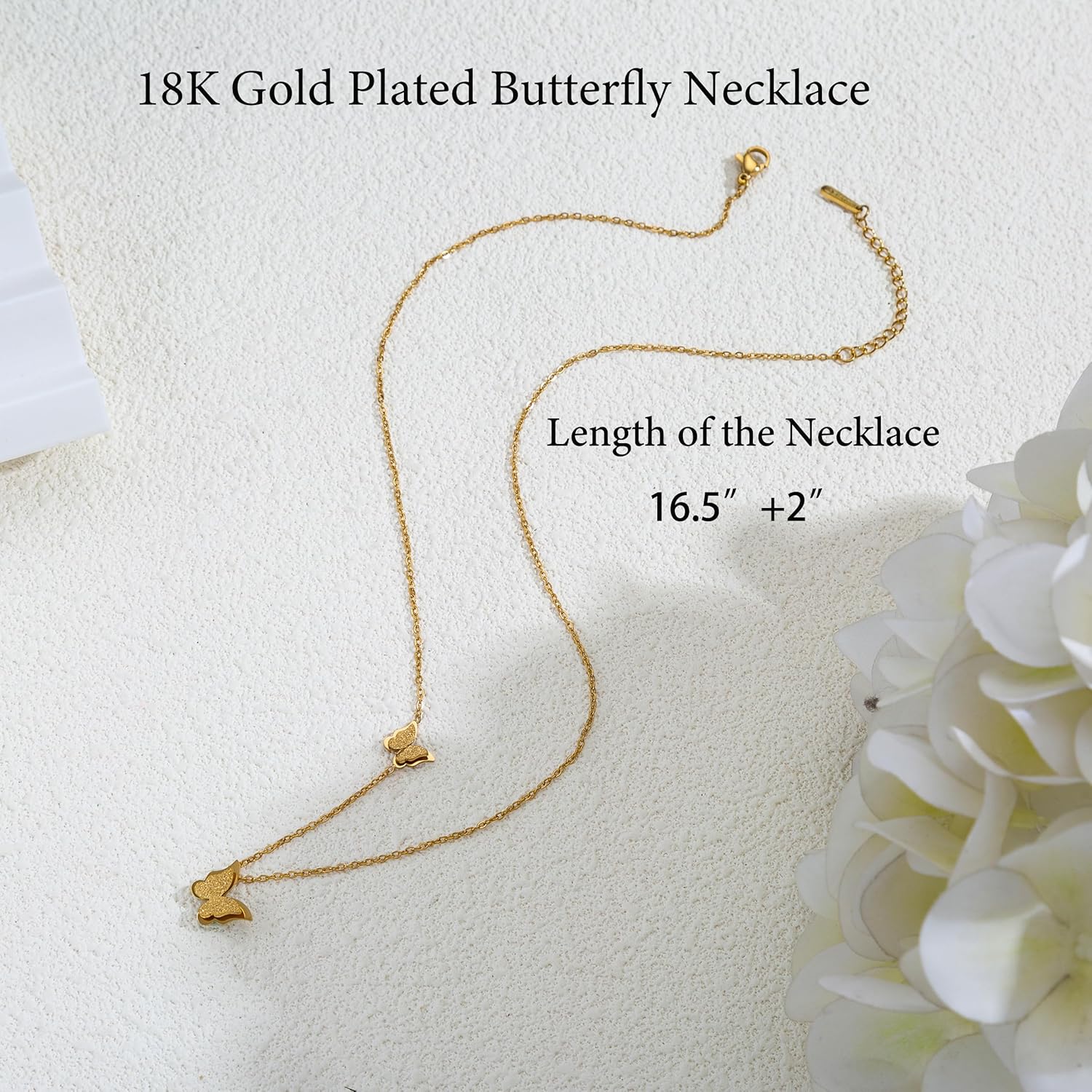 Bridesmaids Thank You Gifts, 6 Pcs 18K Gold Plated Necklace Set with Lace Bags and Message Cards, Wedding & Friendship Appreciation Jewelry for Women - Image 4