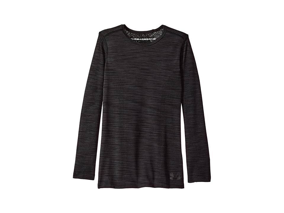 

Under Armour Kids Threadborne Seamless Long Sleeve (Big Kids) (Black/Black) Girl's Clothing