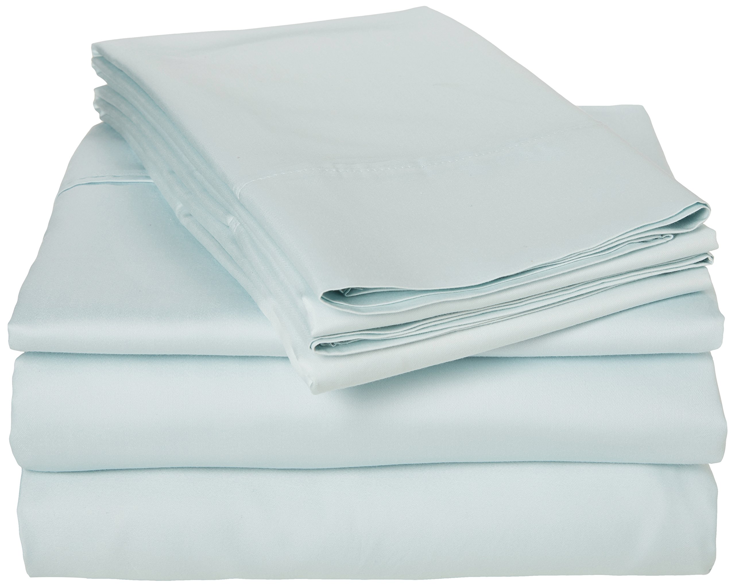 Trade Linker Bibb Home 1000 Thread Count Cotton Rich 6 Piece Sheet Set, Blue, Cal King