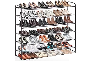 KEETDY 6 Tier Heavy Duty Shoe Rack for Garage, Floor Standing Shoe...