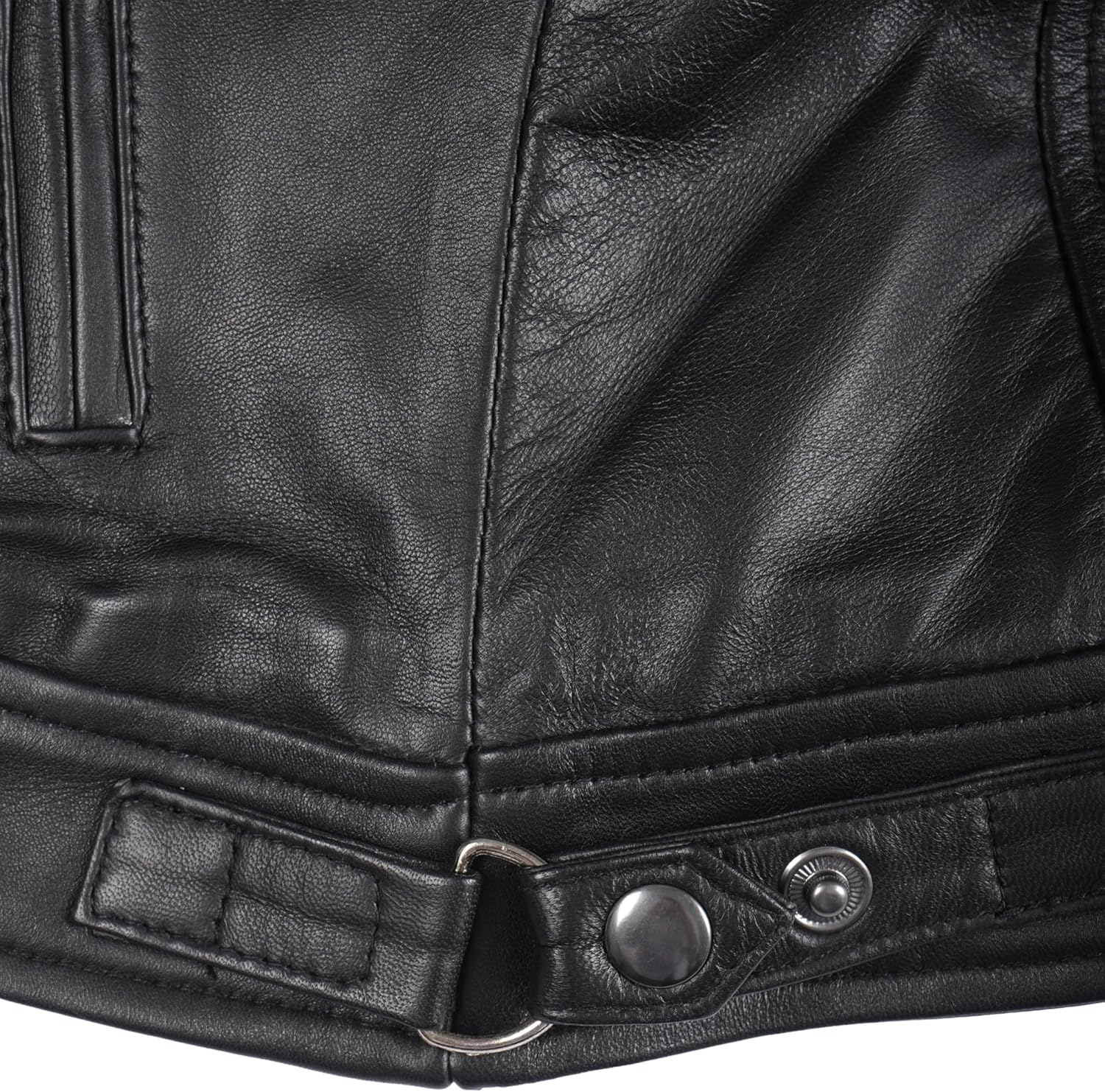 fjackets Quilted Leather Jacket Women - Real Lambskin Cafe Racer Style Womens Leather Jacket - Image 6