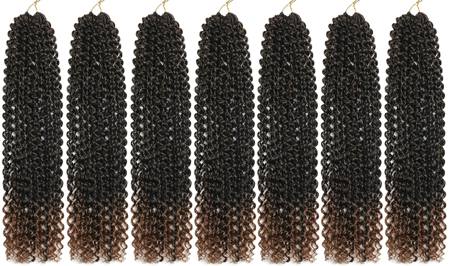 18 Inch 7 Packs Passion Twist Hair Water Wave Crochet Hair Pre Looped Bohemian Braids for Black Women