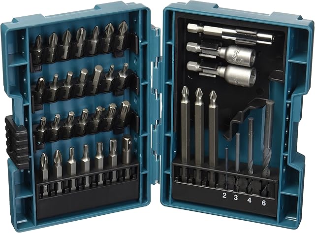 Makita B-57015 Screwdriver Bit Set 38pc Drill, Nut-setting with Tough Case