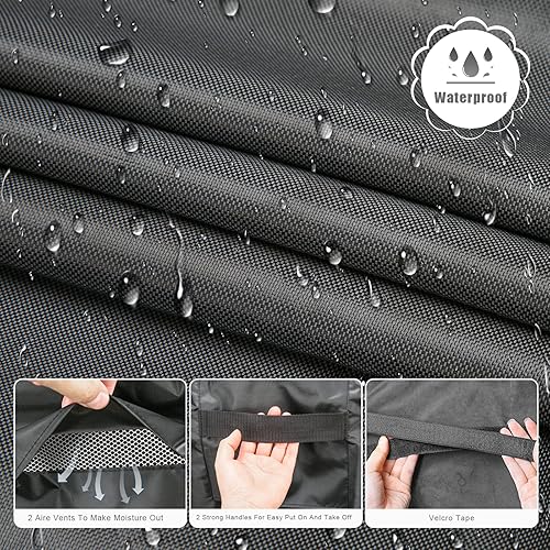 Miniatura 3 de Funda de sofá para exteriores, funda de sofá biplaza para exteriores, fundas impermeables para muebles de patio, 600D, funda de sofá biplaza de