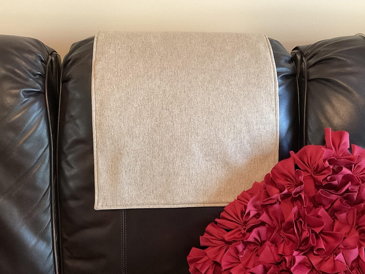 Bittlemen Co. Headrest Cover for Recliners, Furniture Protectors, Solid Color Sofa Cover Slipcover for Sofas, Loveseats, Theater Chairs, RV's, Office Chair, 17x27