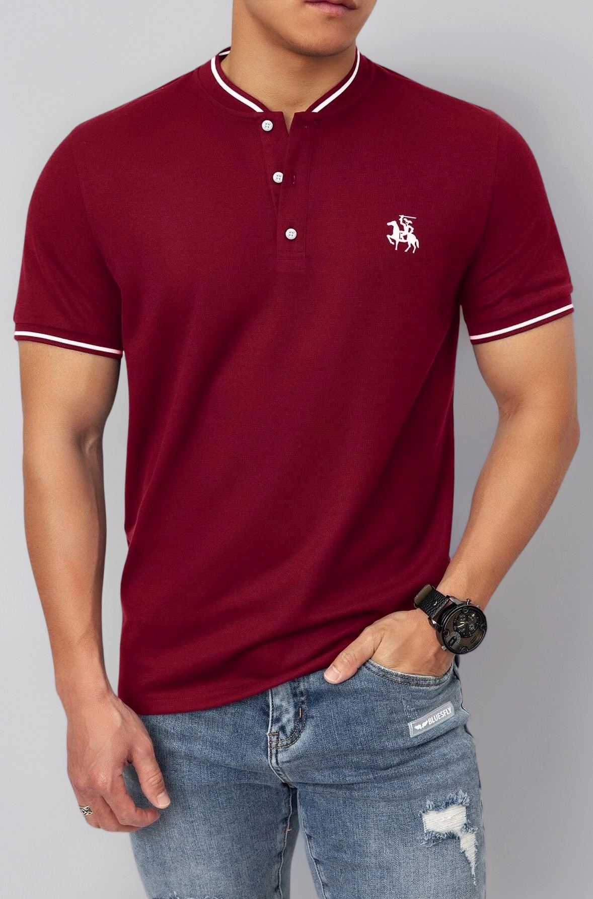 Polo T Shirt for Men || T Shirt for Man || Collar T Shirt Style Men (Packs Also Available) (Polo-06-10)
