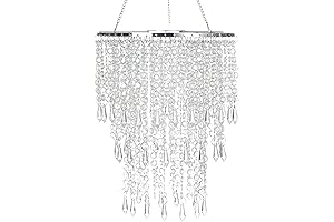 Beaded Iridescent Chandelier Decoration
