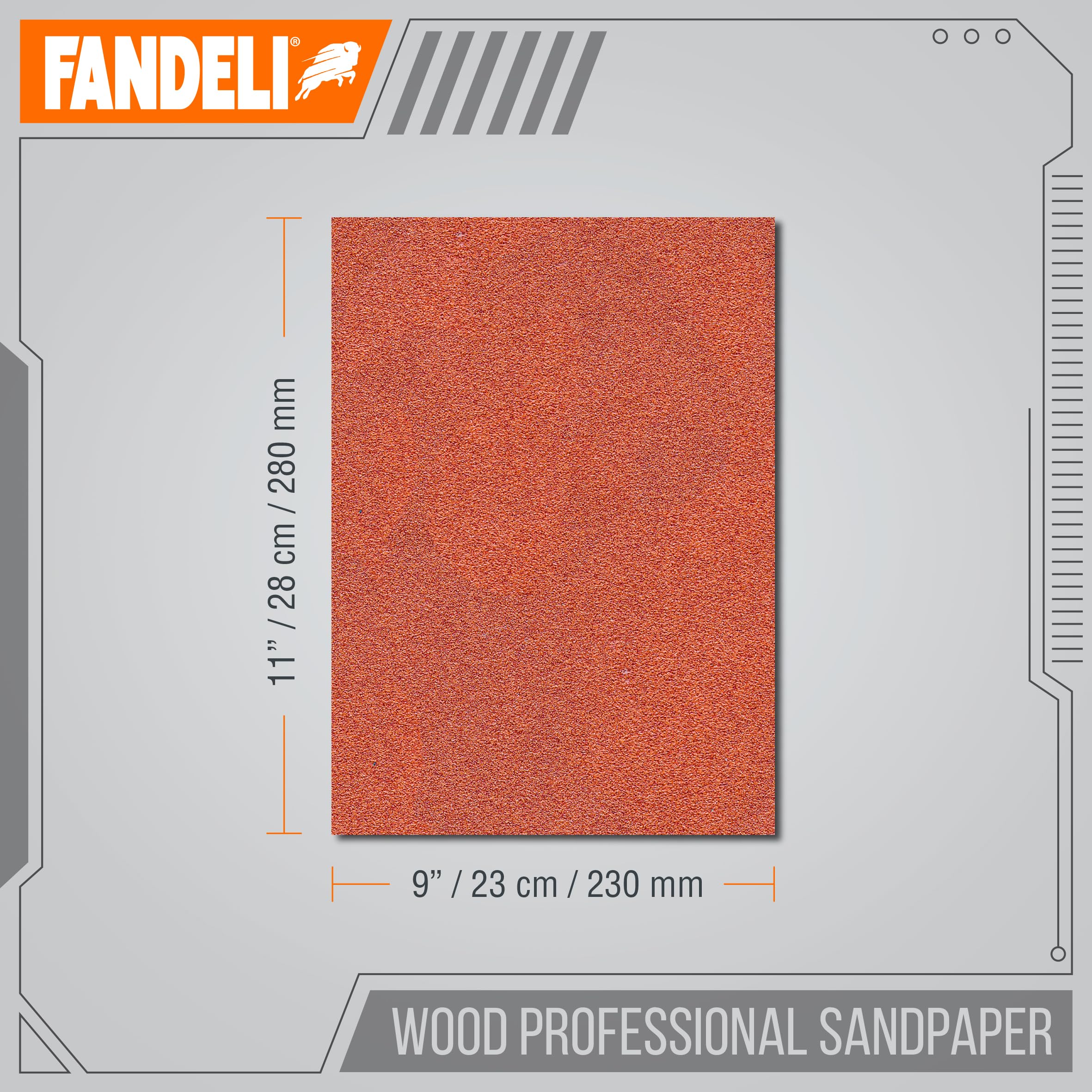 Fandeli Wood Sanding Paper - Coarse Grit -3