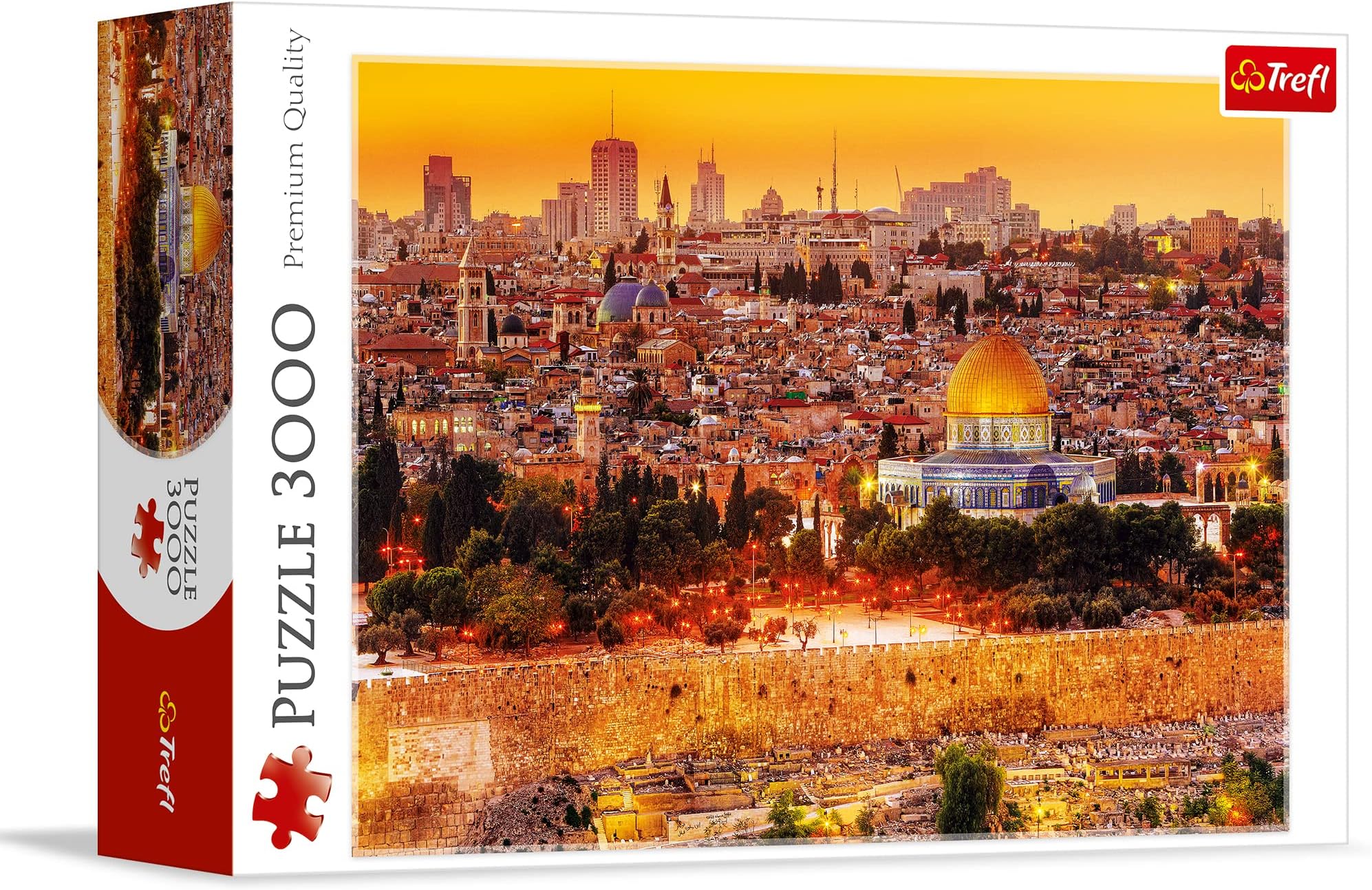 The Roofs of Jerusalem - 3000 Piece Puzzle 45.7"x 33.5" | RED, DIY, Creative Entertainment, Classic Jigsaw, 15+