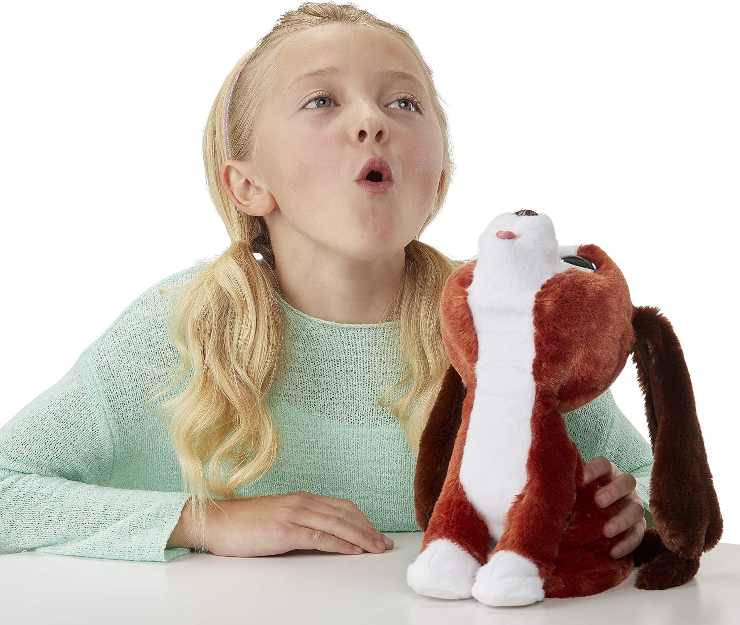 FurReal Howlin’ Howie Interactive Plush Pet Toy, 25+ Sound-&-Motion Combinations, Ages 4 & Up