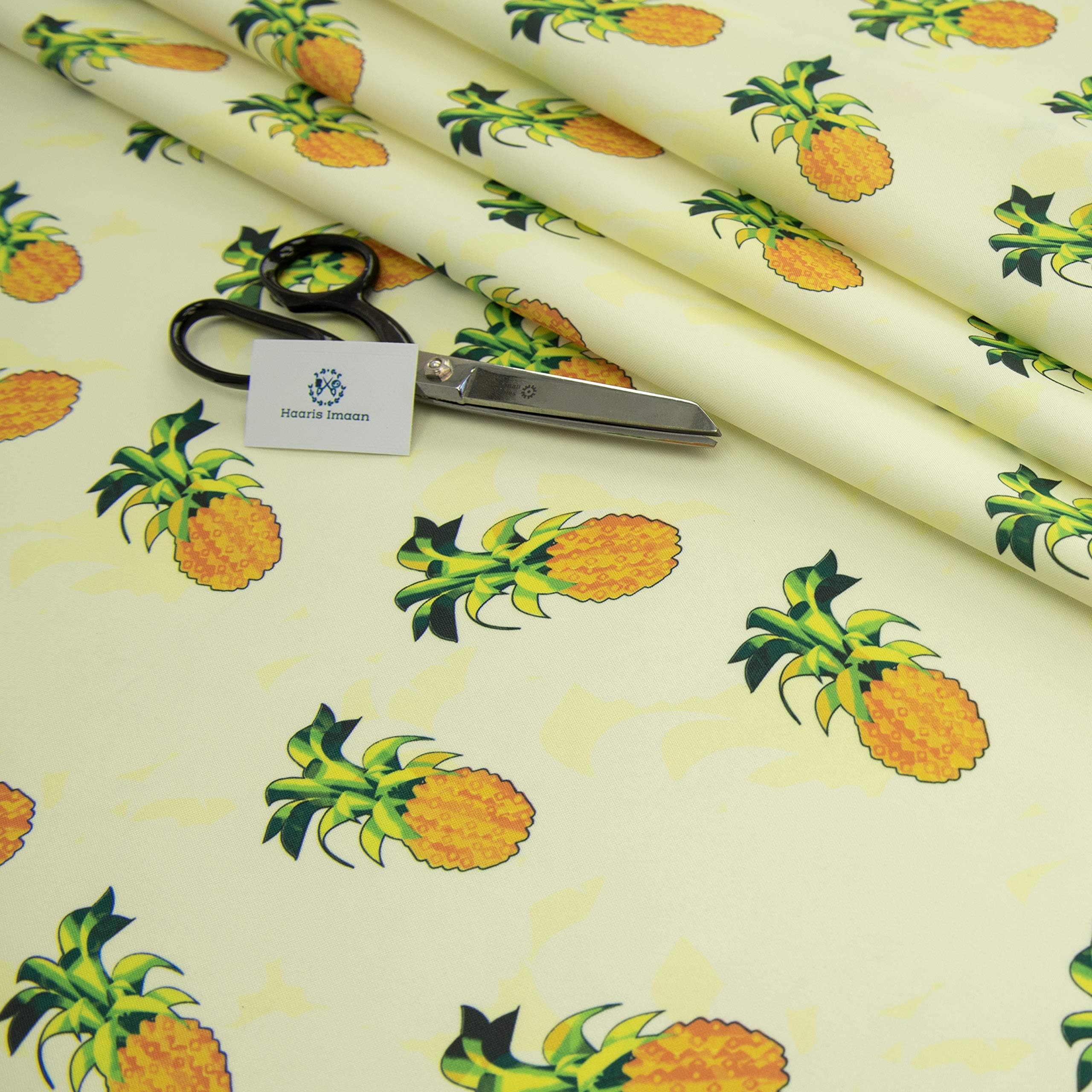 Haaris Imaan Tropical Print Water Resistant Fabric by the Metre – Durable Upholstery Fabric for Outdoor Furniture, Cushions, Sofa, Parasol, Table Cloth | Wipe Clean Home Décor Material Cacti Design