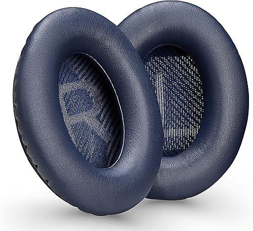 Almohadillas de repuesto prémium QC35  almohadillas QC35 II para las orejas, color azul, compatible con auriculares Bose QuietComfort 35 (QC35)