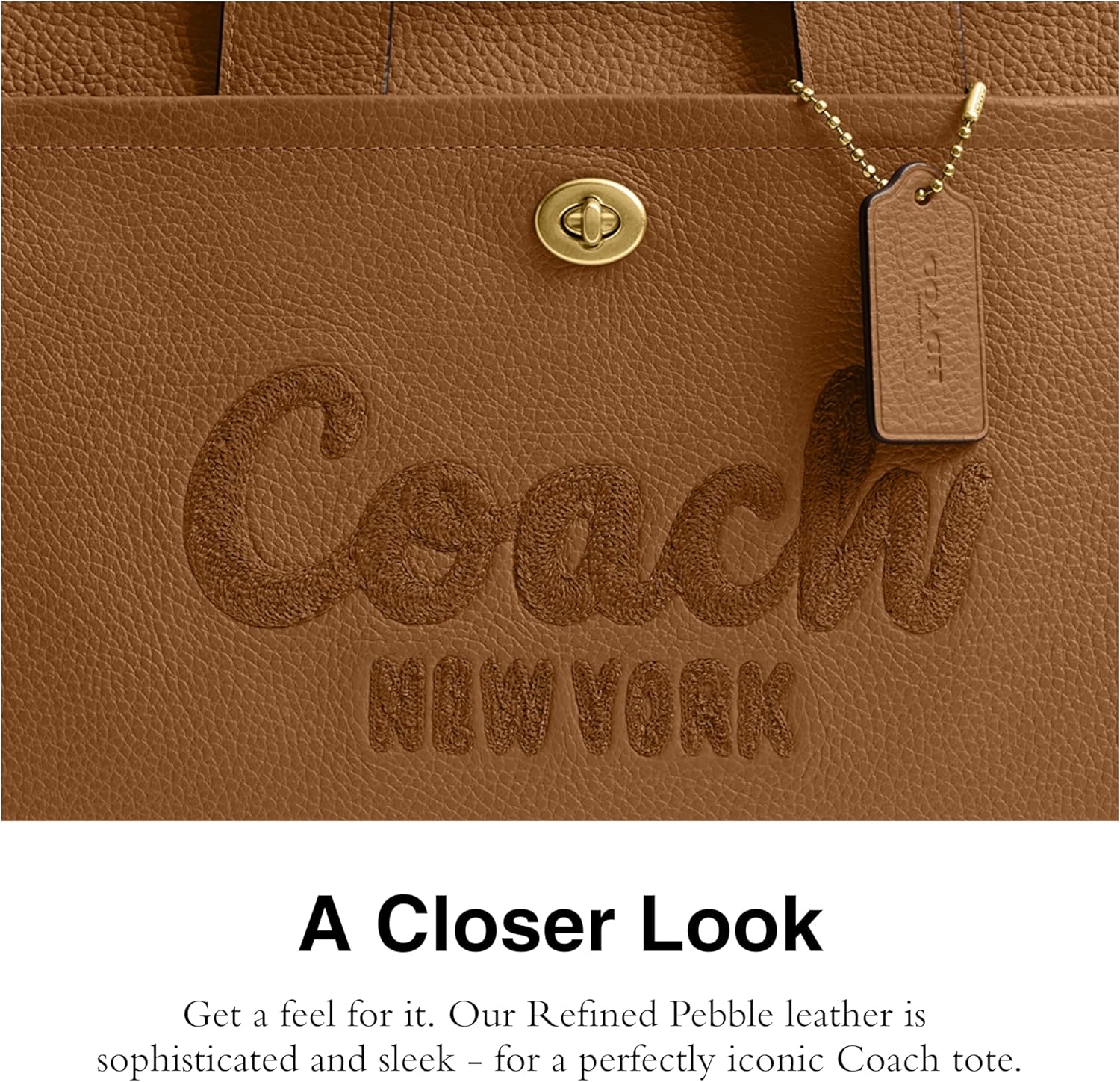 COACH womens Bubble Leather Cargo Tote - Image 4