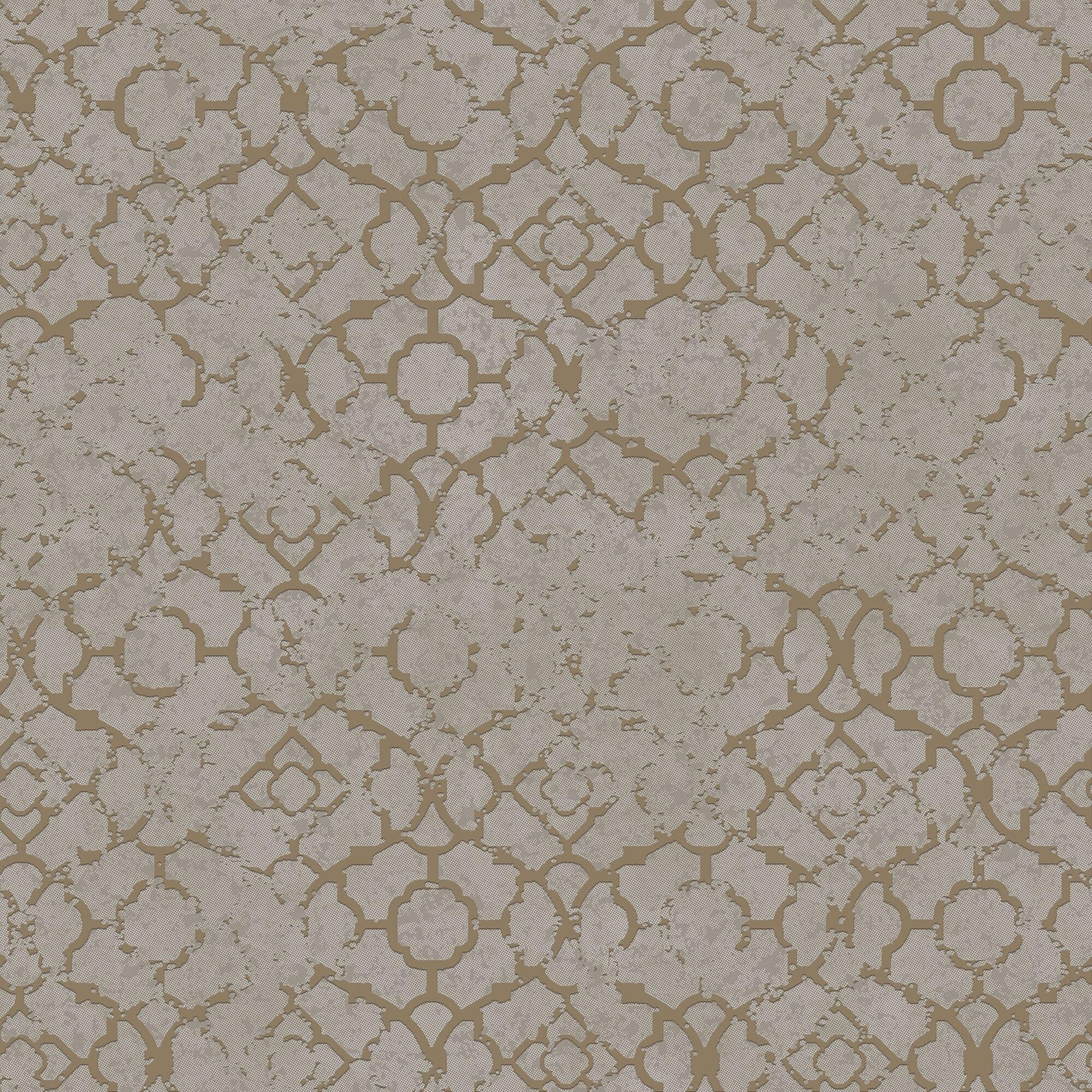 Papier peint treillis doré Emporium Dwp0246-06 à 4 feuilles