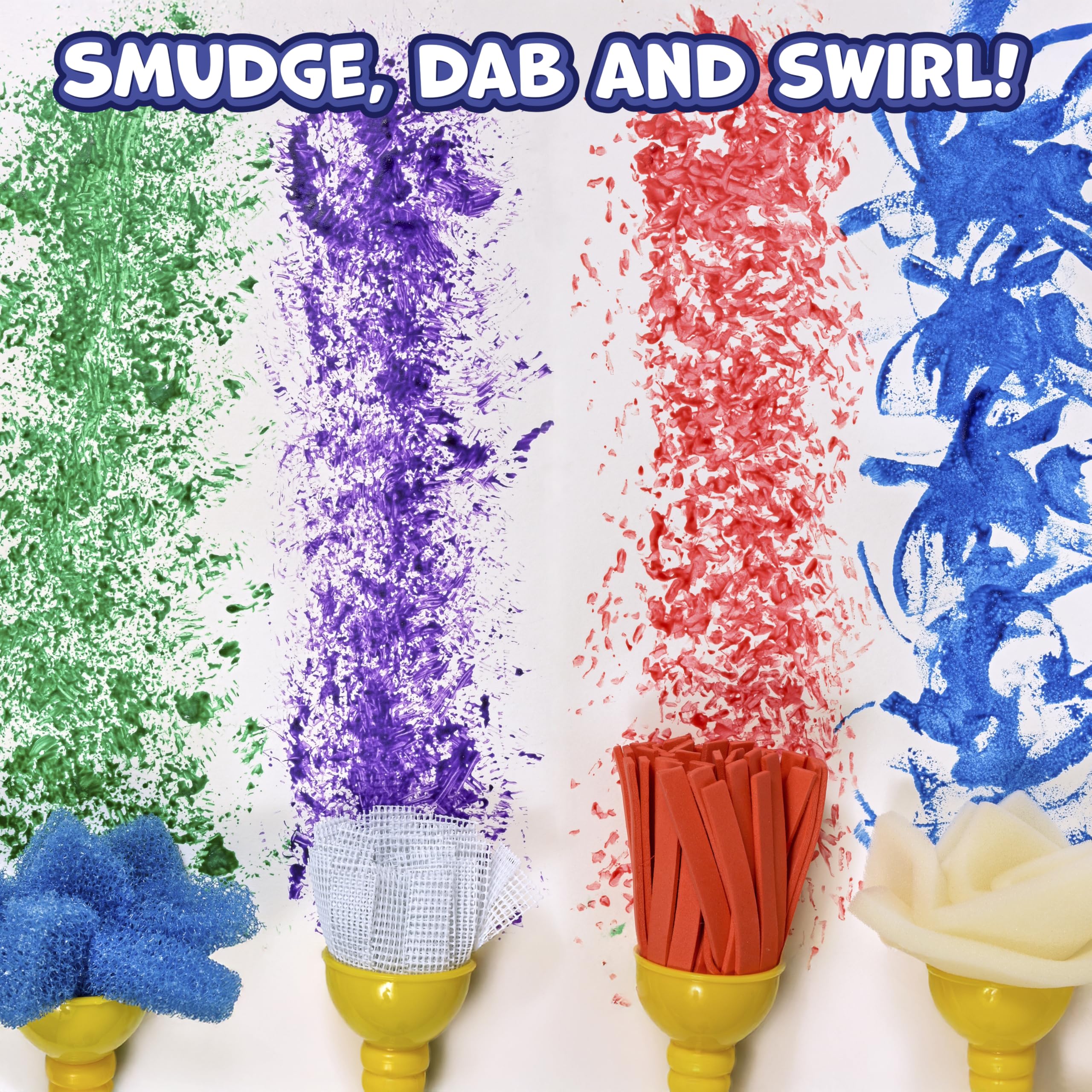 Toddler Paint Brushes - Textured Art Tools Set -7 Toddler Paint Brushes - Textured Art Tools Set -7