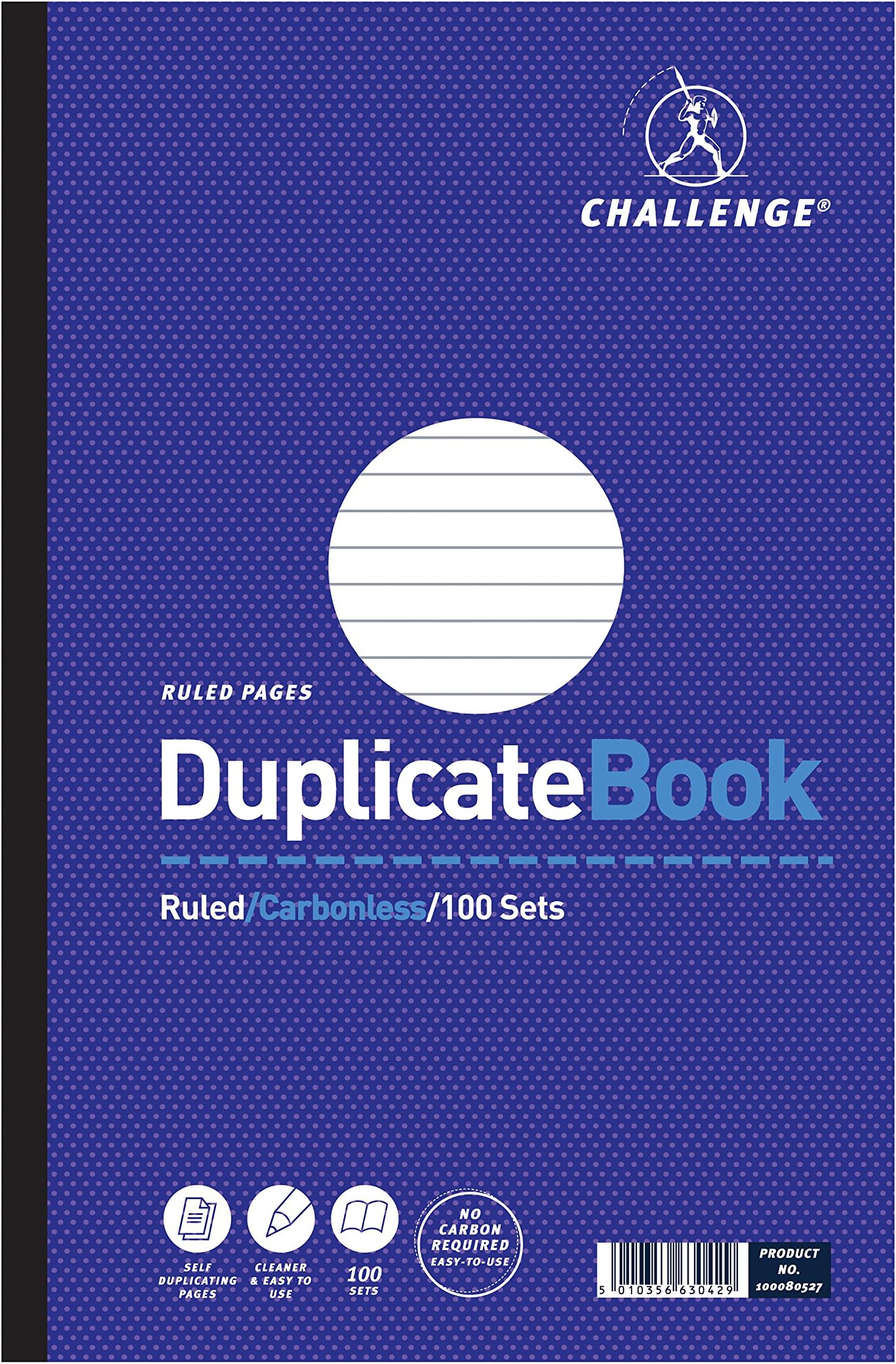 Challenge Large Duplicate Book, Carbonless, 100 Pages, 1 pack, A4 (297 x 195 mm)