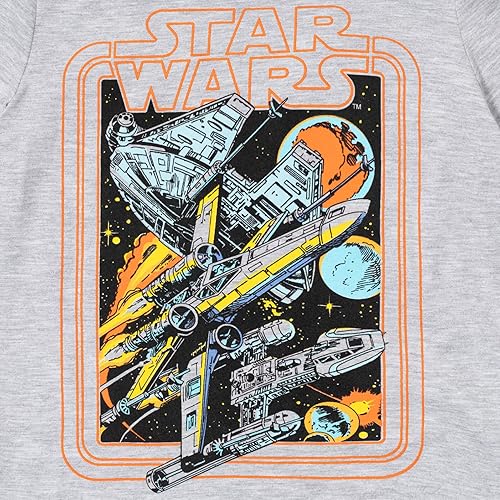 Miniatura 7 de STAR WARS Darth Vader Stormtrooper Millenium Falcon - Conjunto de camiseta y pantalones cortos de malla con gráfico de Halcón Milenio