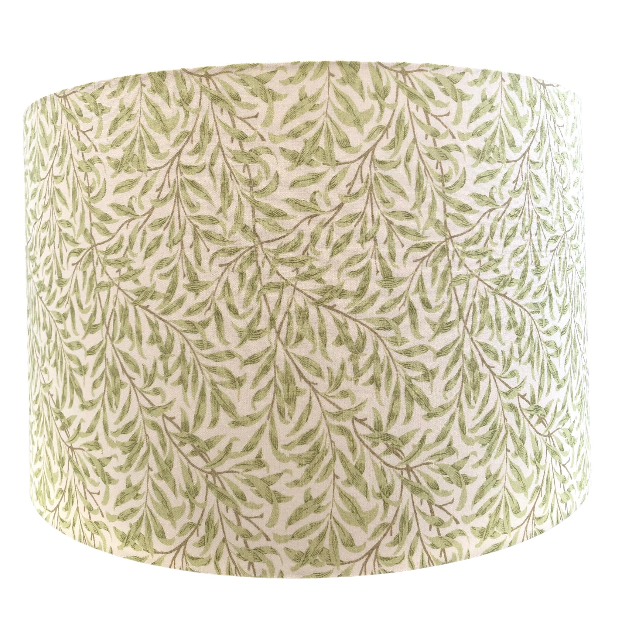 Handmade Lampshade William Morris Willow Bough Sage Green Cream Floral Art Nouveau Arts & Crafts (Medium (30cm Diameter), Table/Floor)