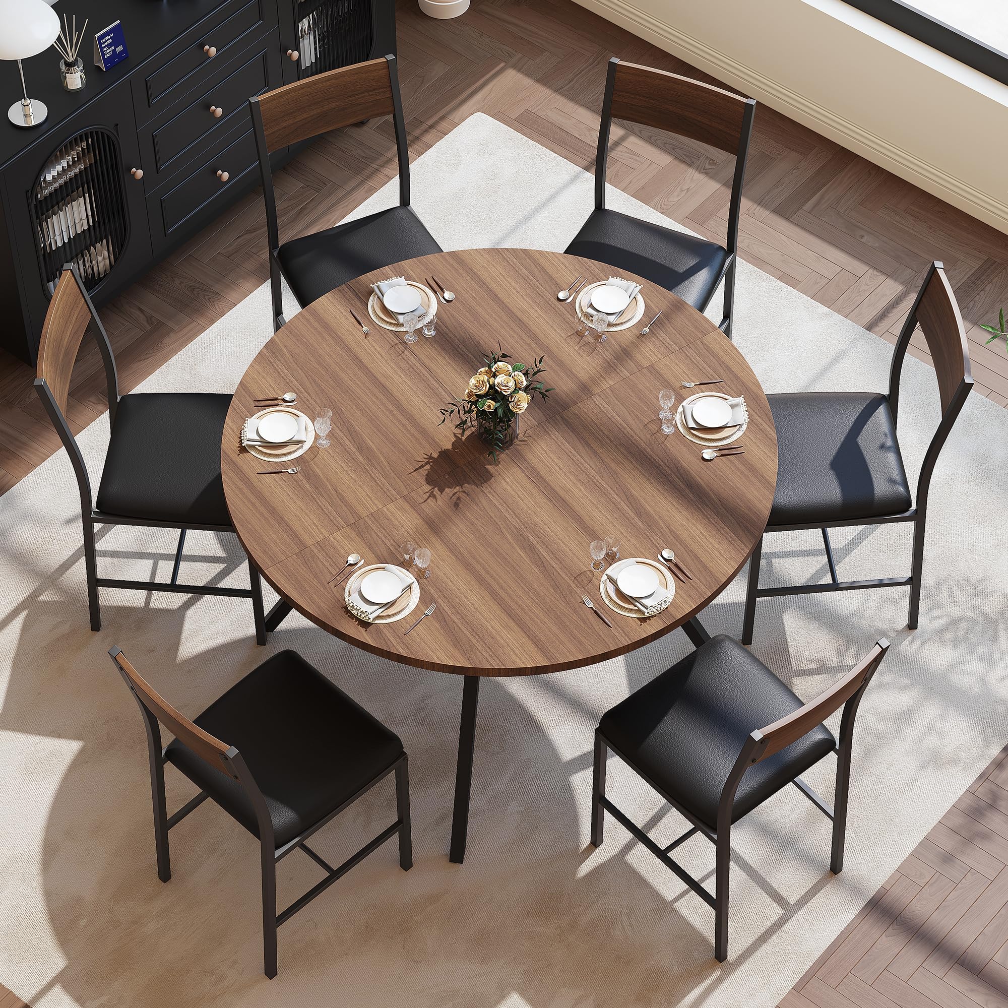 Pamapic 47in 6-Chair Set