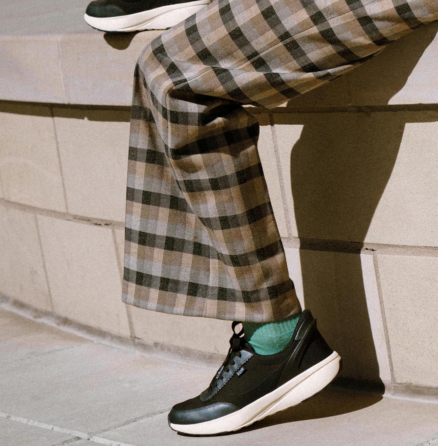 Kizik Womens Shoes: Paris - Comfortable, Breathable, Casual Slip On Sneakers, Full Grain Tumbled Leather, Hands Free Convenience for Walking & Running - Image 2