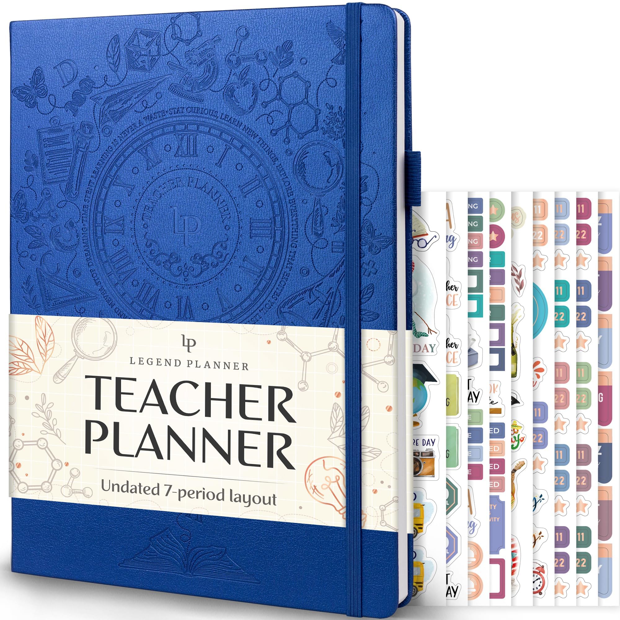 Legend Teacher Planner – Undated Lesson Plan Book for Teachers with Weekly & Monthly Calendars - Classroom Organization & School Year Planner – 8.5”