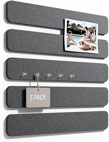 Vista 34 de Fluxynara 6 piezas de decoración de pared con flores de margaritas de fieltro, tablero de anuncios de margaritas para guardería y habitación de Rosa