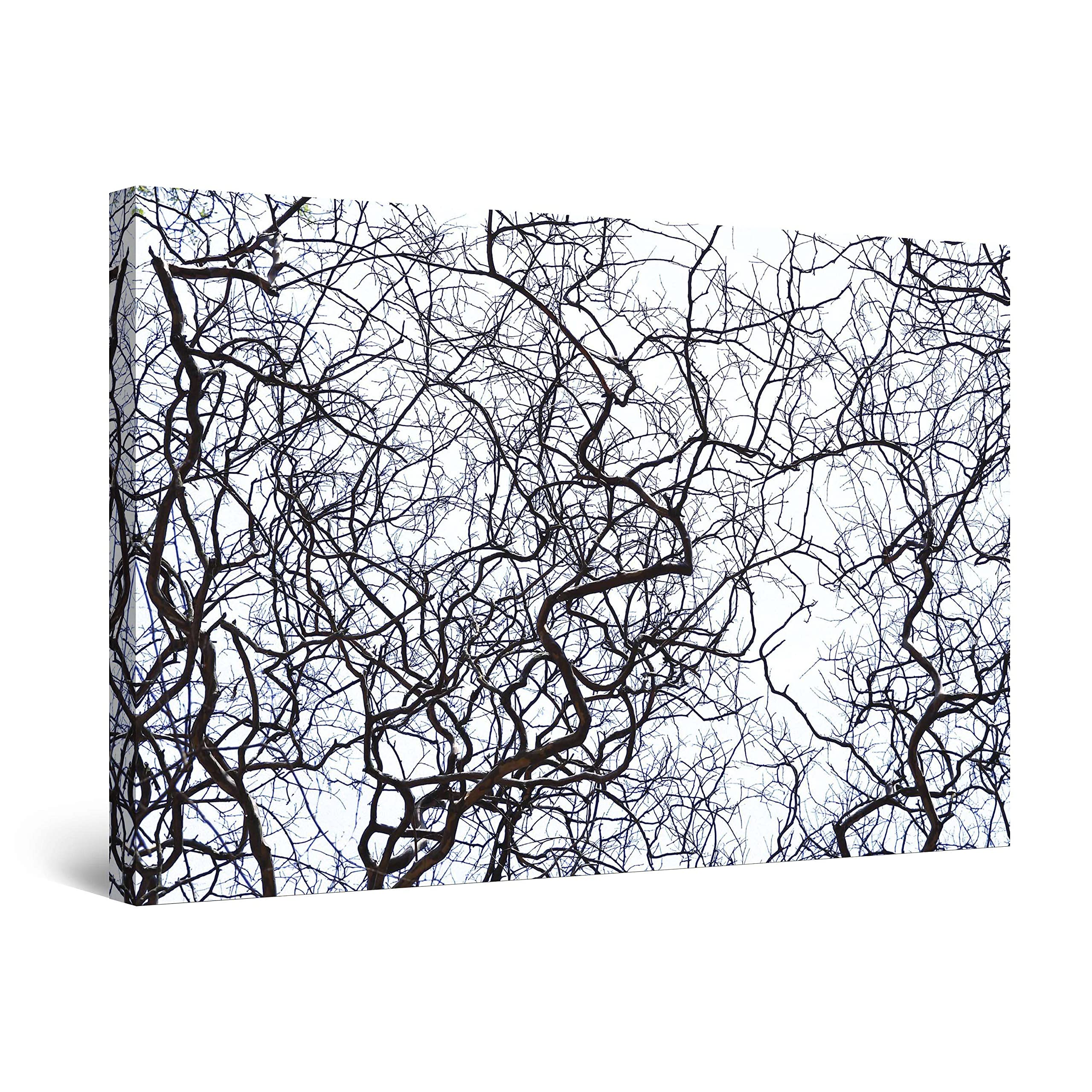 Startonight Quadro su Tela Filiali, Grandi Quadri Natura Astratti Moderni Stampe Grande per Soggiorno Stampe Incorniciate 80x120 cm, Decorazione Parete, Idea Regalo Elegante Luminoso al Buio