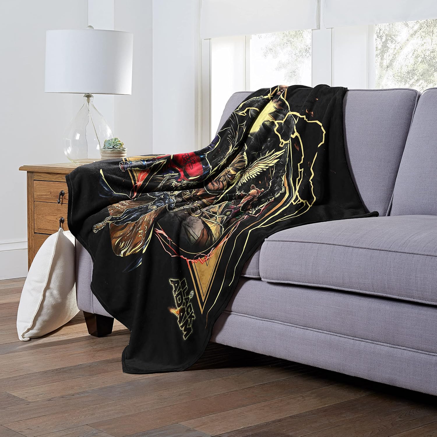NORTHWEST DC - Black Adam Silk Touch Throw Blanket, 50" x 60", Shazam