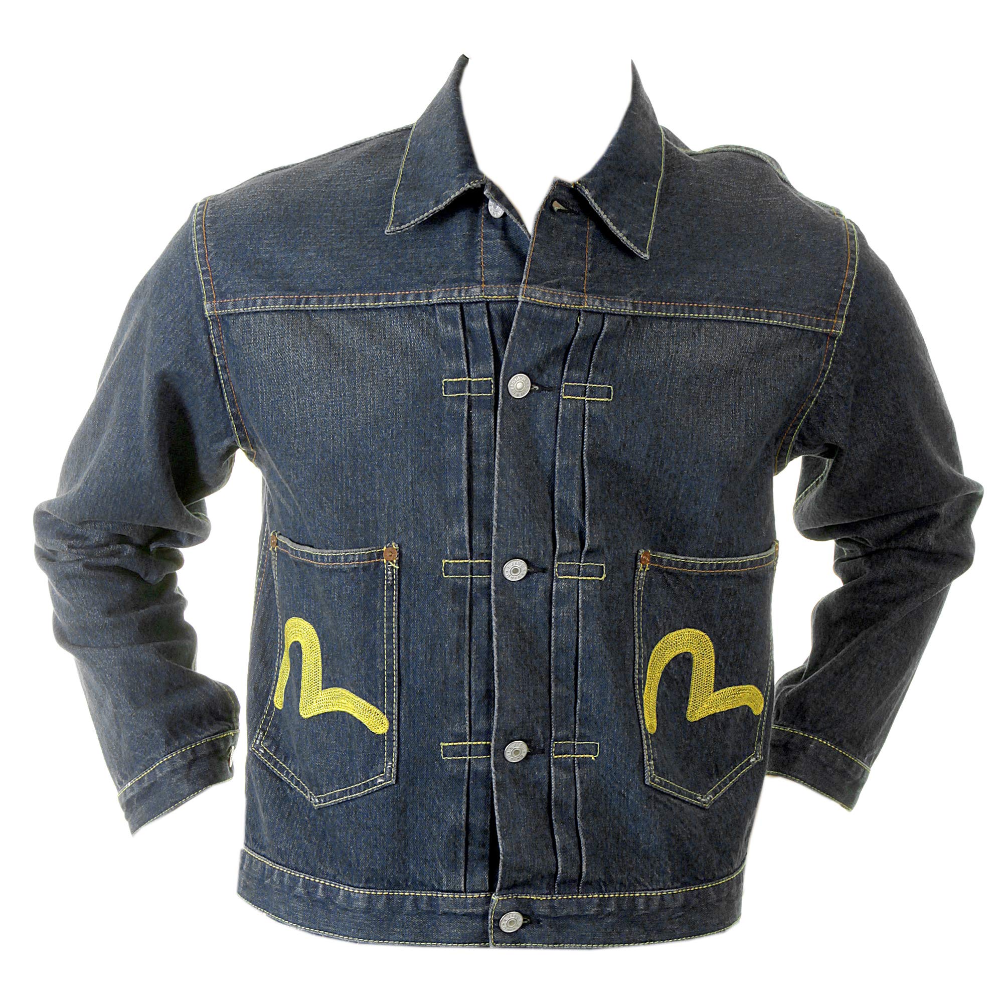 Evisu washed denim early original genuine rare ES04MJK05 F12 two pocket jacket EVIS2341