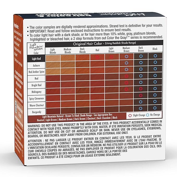 Light Mountain Tinte y Acondicionador para Cabello - Rojo Claro, 4 oz miniatura 2