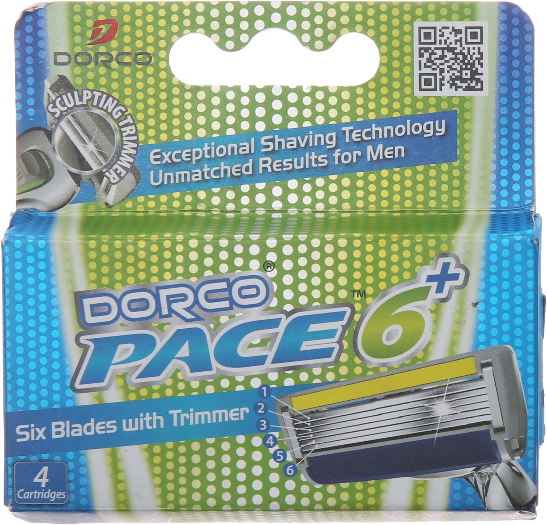 DORCOPace Razor Blade Refills - 6 Blade Razor Cartridge For Men
