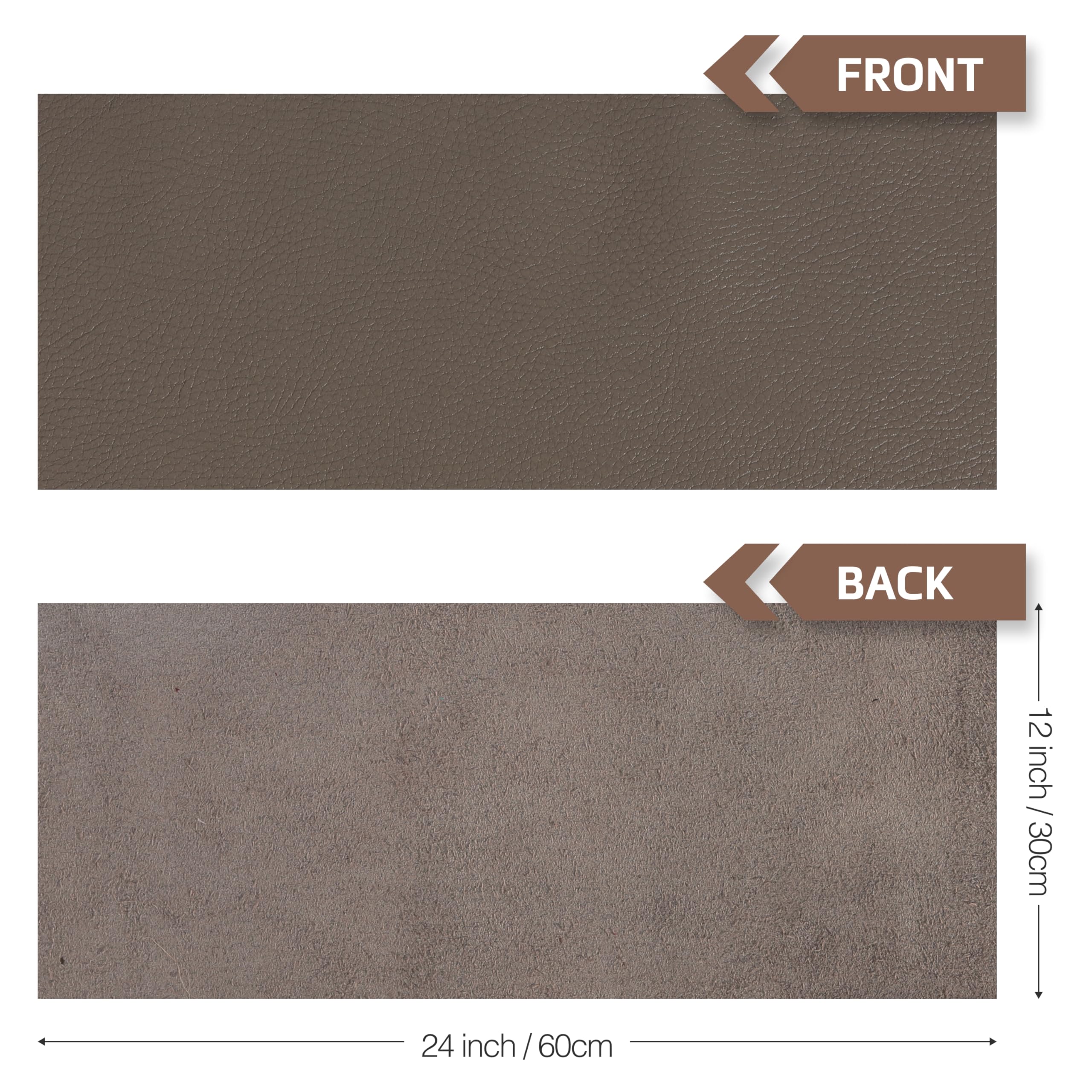 Shkira Hojas de cuero auténtico de 12 x 24 pulgadas de 2 mm para manualidades, cuero de vaca de grano natural, cuadrado de cuero de herramientas, textura gruesa de grano completo, cuero vacuno grueso