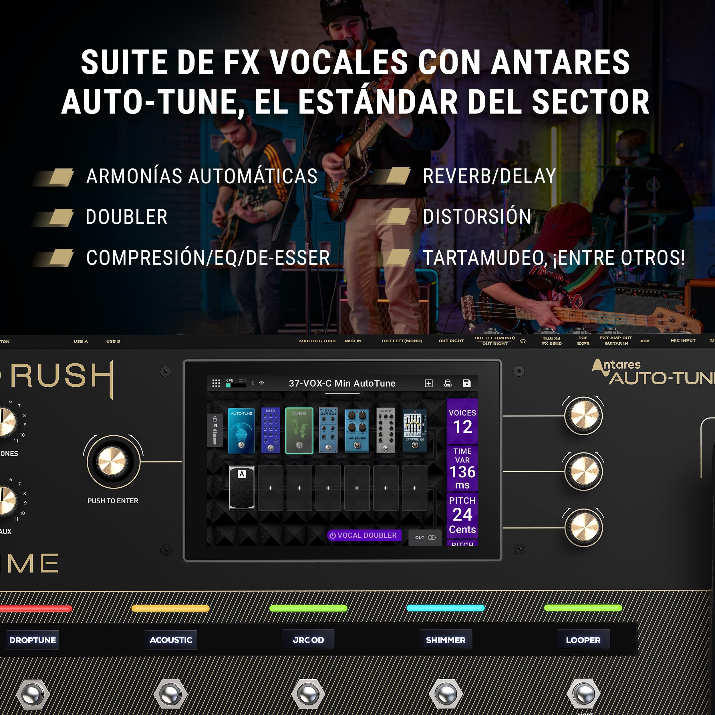 HeadRush Prime y FRFR108 MK2 - Pedal Multiefectos Guitarra y Voz, Procesador de Modelado, y 8-inch Ampli para Guitarra/Bajo 2000W, con Bluetooth