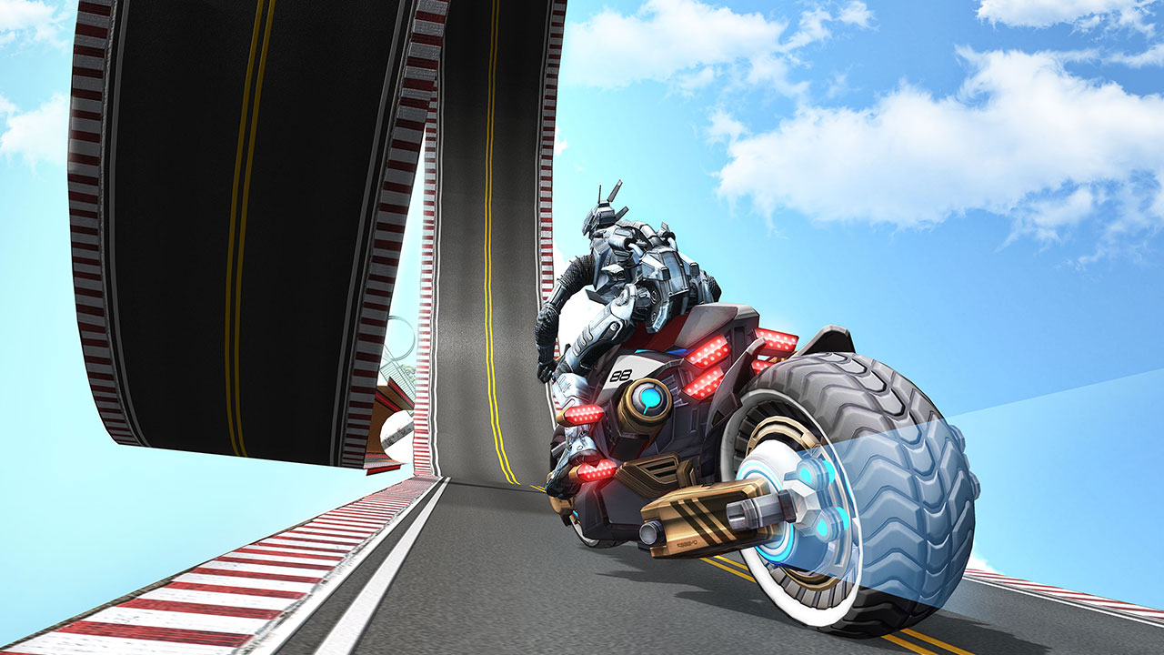 Robot Bike Rider Stuntman Adventure : Ultimate Transforming US Police ...