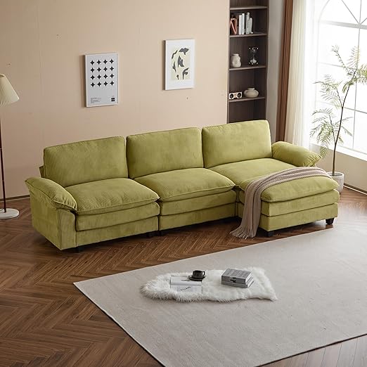Deep Seat Modular Sectional Sofa Cloud Couch with