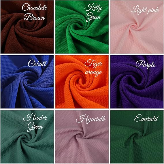 Liverpool Bullet Textured Fabric By the Yard 4 Way Stretch Solid - Yard Thick Knit Jersey Liverpool Fabric for Bows (Aqua)