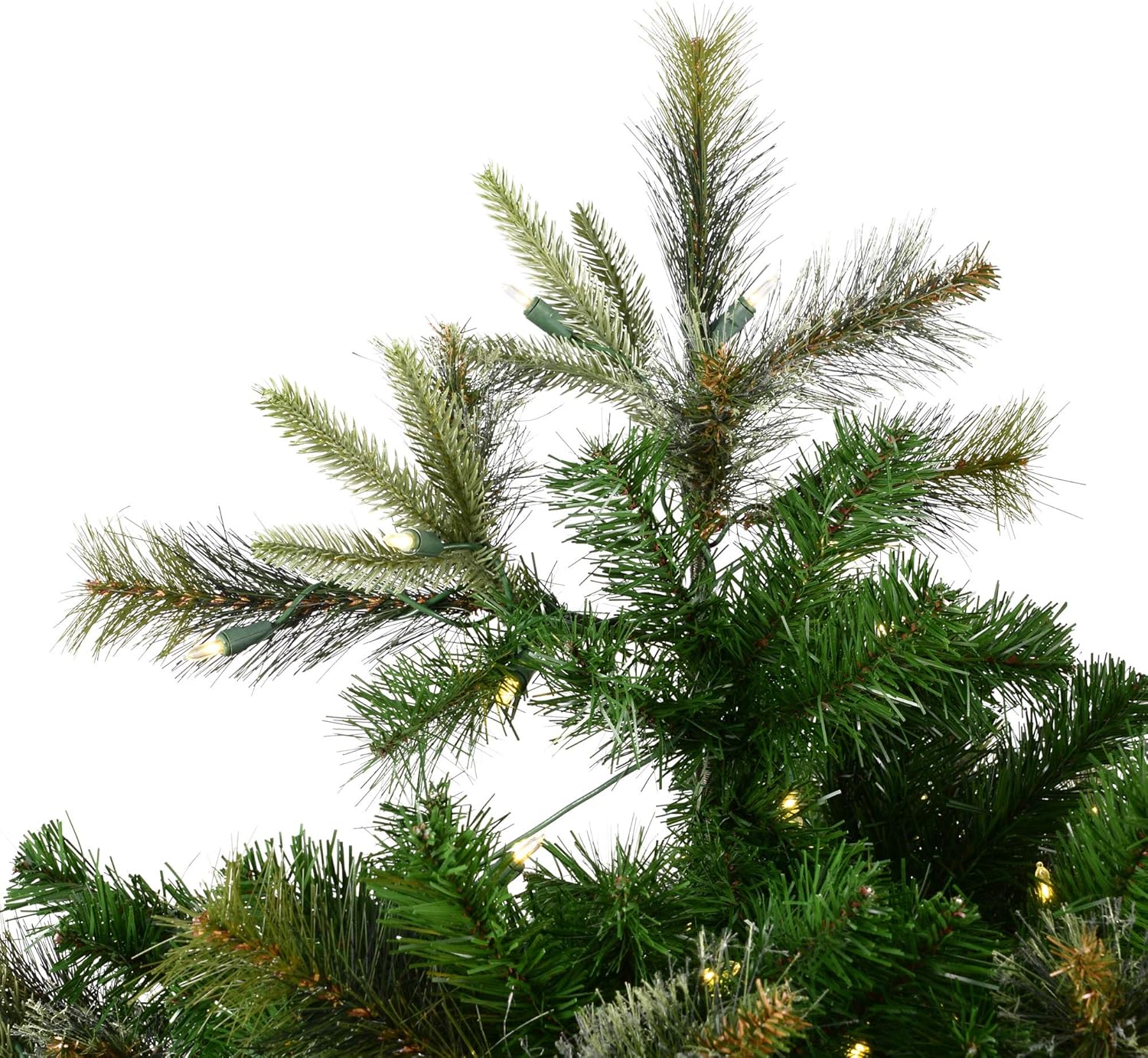 Vickerman 3' Tall Cashmere Pine Artificial Christmas Tree, 100 Warm White Dura-Lit® LED Lights - 223 PVC Tips - Faux Christmas Tree - Seasonal Indoor Home Decor