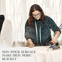 Vista 6 de Funda y almohadilla para tabla de planchar Funda 100% algodón con relleno, tamaño estándar con revestimiento de aluminio Juego de tabla