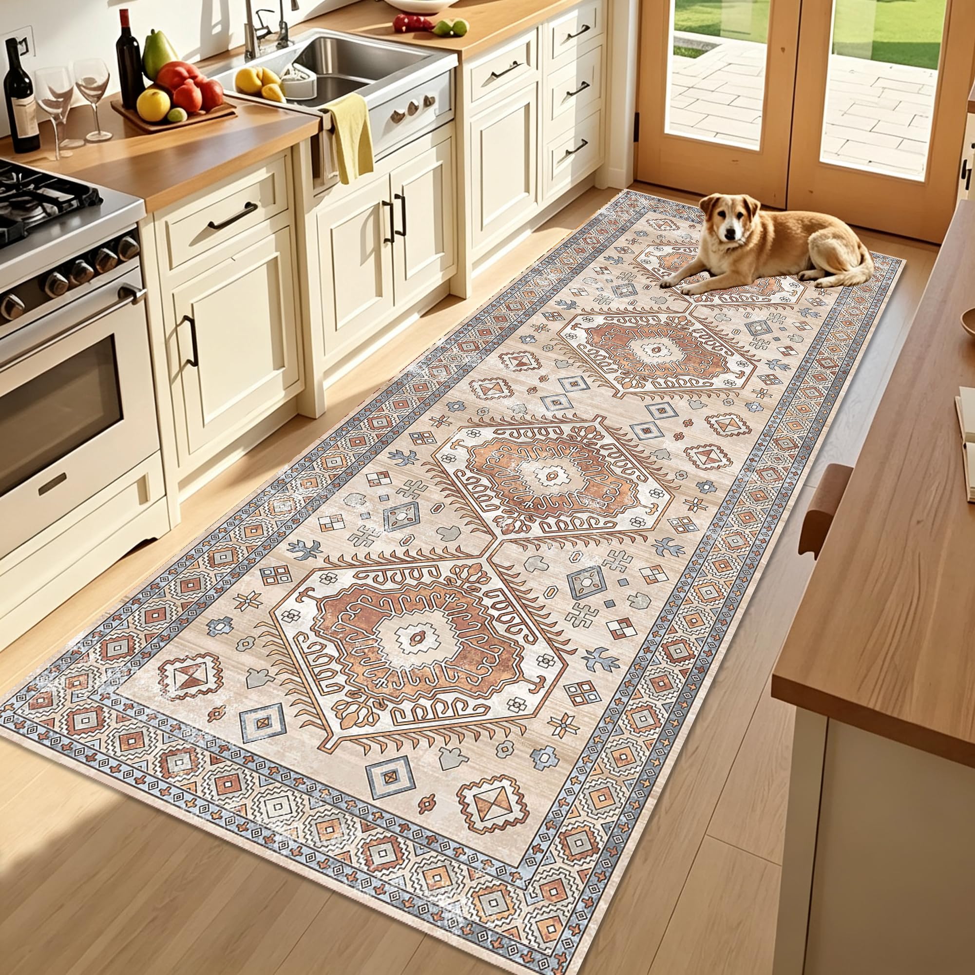 Alfombras cocina antideslizante lavables de pasillo larga gris 80x250 cm