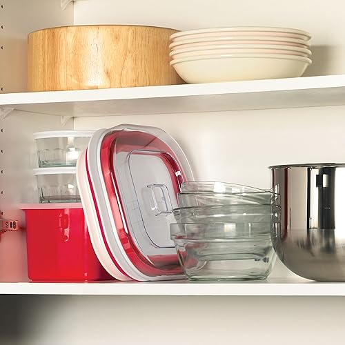 Miniatura 3 de Cuisipro 74735505 Máquina de yogur plegable, grande, rojoblanco