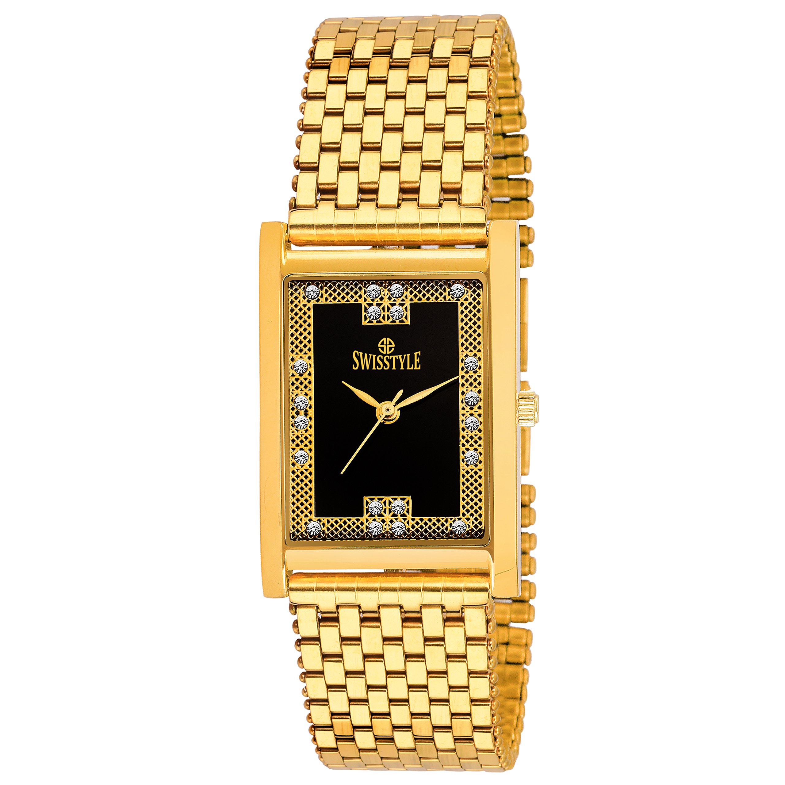 Swisstyle Analogue Black Dial Mens Watch-SS-GSQ9212-BLK-GLD (B079FWQSC3) Amazon Price History, Amazon Price Tracker