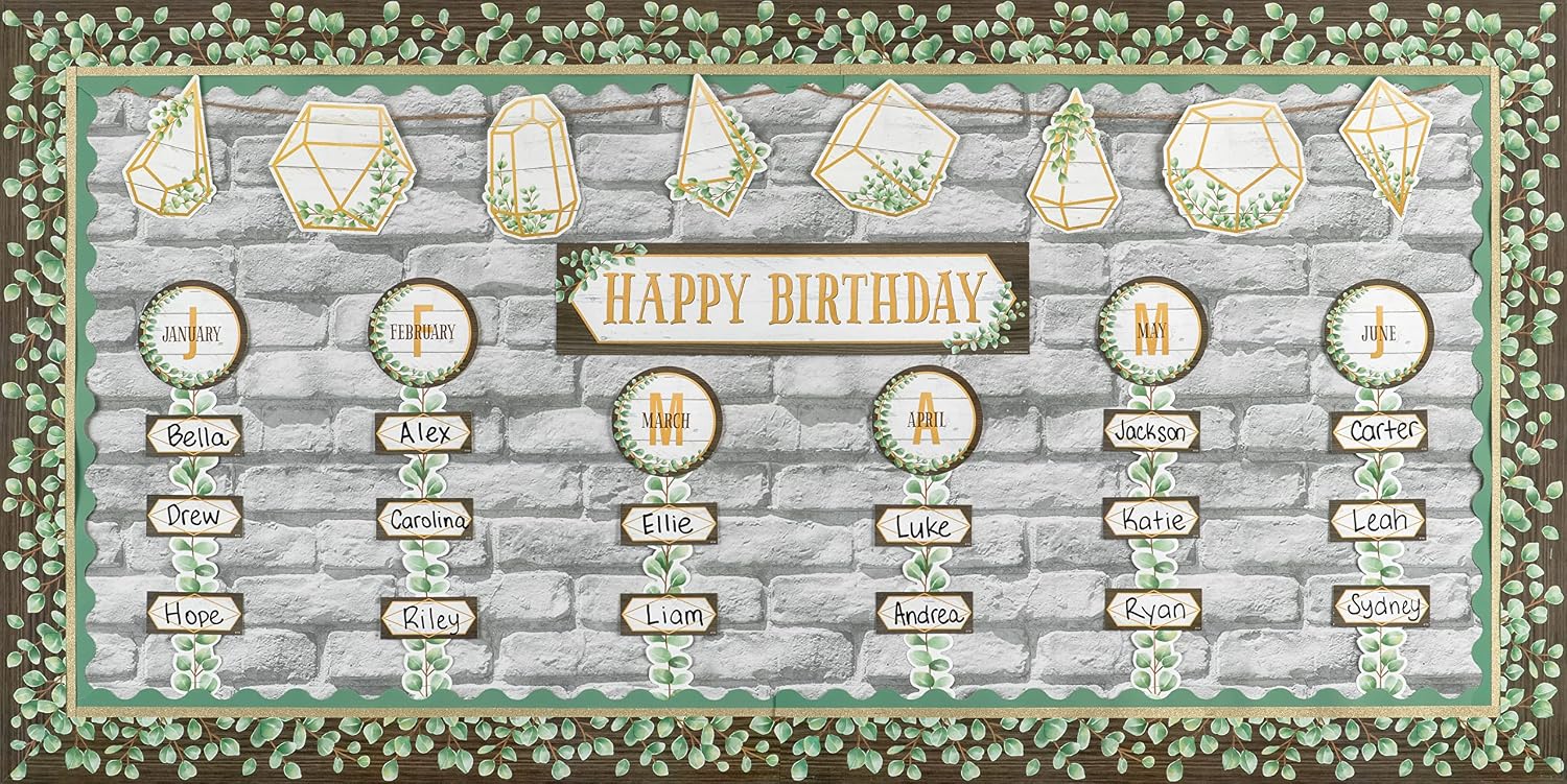 Teacher Created Resources Eucalyptus Straight Border Trim (TCR8685)