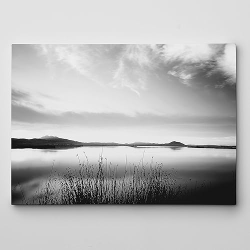 Miniatura 5 de WEXFORD HOME Arte de pared con envoltura de 3 paneles de Lake Crescent Rainy Day, 40 x 60 pulgadas