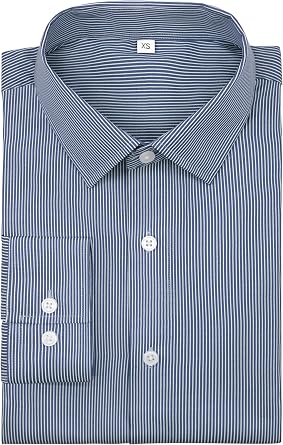 Mens Dress Shirts Long Sleeve Button Down Striped Shirt for Men Regular Fit Wrinkle Resistant Shirts